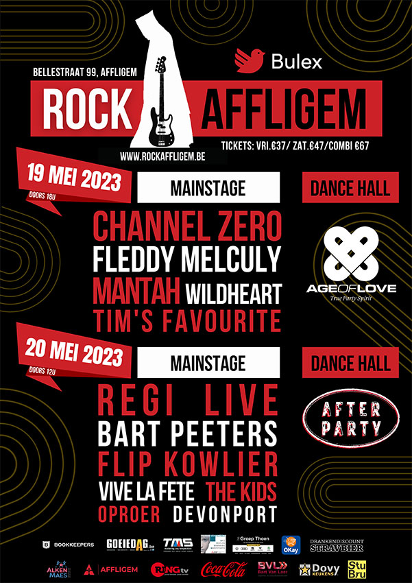Affiche Rock Affligem 2023